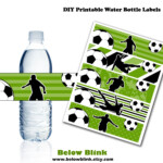 Soccer Water Bottle Labels Printable Water Bottle Labels Soccer Water