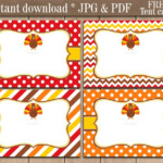 Thanksgiving Food Labels Printable Thanksgiving Tent Cards Etsy