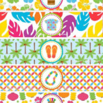 Tiki Hawaiian Luau Water Bottle Labels INSTANT DOWNLOWD DIY