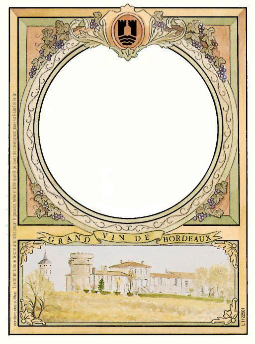 Wine Cork Wine Label Chateau La Grolet Peybonhomme France 